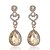 cheap Earrings-Women&#039;s Sapphire Drop Earrings Earrings Hanging Earrings Pear Cut Solitaire Drop Ladies Fashion Elegant Bridal Bling Bling everyday Imitation Diamond Earrings Jewelry White / Champagne / Dark Red For