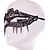 abordables Joyería Para el Cabello-máscara negro / blanco de encaje estilo sey para Halloween decoración de fiesta de máscaras enmascarador