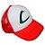 זול אביזרים בסגנון משחקי וידאו-כובע קיבל השראה מ Pocket Little Monster Ash Ketchum אנימה / משחקי וידאו אביזרי קוספליי כובע טרילן בגדי ריקוד גברים תחפושות ליל כל הקדושים