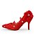 זול נעלי עקב לנשים-בלרינה\עקבים-נשים-נעלי חתונה-עקבים-חתונה / שמלה / מסיבה וערב-אדום