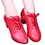 Недорогие Обувь для бальных и современных танцев-Жен. Обувь для модерна На каблуках На низком каблуке Дерматин Шнуровка С отверстиями Черный / Красный / EU39