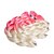 cheap Crochet Hair-ombre white pink color box braids hair synthetic hair braiding hair extensions