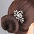 billiga Bröllopshuvud-Bergkristall / Legering Hair Combs / Huvudbonad med Blomma 1st Bröllop / Speciellt Tillfälle Hårbonad