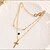 cheap Religious Jewelry-Women&#039;s Pendant Necklace Layered Cross Infinity Ladies Fashion Multi Layer Gold Plated Yellow Gold Alloy Golden Necklace Jewelry For Party Daily Casual
