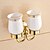 cheap Toothbrush Holder-Gold Finish Brass Material Toothbrush Holder