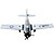 economico Aeroplani radiocomandati-T28 Trojan 5 Canali 2.4G 1: 8 Aeroplano RC 50 km / h Assemblaggio richiesto