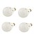 お買い得  電球-YouOKLight ＬＥＤボール型電球 550 lm E26 / E27 A60(A19) 16 LEDビーズ SMD 5730 装飾用 温白色 クールホワイト 220-240 V / ４個