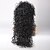 זול פיאות סינטטיות אופנתיות-פאות סינתטיות מתולתל מסולסל פאה ארוך שחור שיער סינטטי בגדי ריקוד נשים