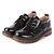 cheap Women&#039;s Oxfords-Women&#039;s Shoes Preppy Style Patent Leather Comfort / Round Toe Oxfords Casual Chunky Heel Lace-up Black / Red