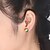 olcso Divat fülbevalók-Női Beszúrós fülbevalók Divat Európai Rozsdamentes acél Round Shape Ékszerek Kompatibilitás Napi Hétköznapi