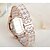 abordables Montres femme-Femme Montre Tendance Quartz Etanche Céramique Bande Blanc Marque Semdu