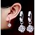 preiswerte Ohrringe-Damen Ohrring Rund damas Modisch Perlen Künstliche Perle Ohrringe Schmuck Silber Für Party Alltag