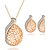 preiswerte Schmucksets-Women&#039;s AAA Cubic Zirconia Jewelry Set European Earrings Jewelry Gold For Daily