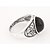 cheap Men&#039;s Rings-Men&#039;s Band Ring Black Synthetic Gemstones Resin Alloy Vintage European Fashion Party Daily Jewelry