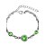 baratos Pulseira-Mulheres Cristal Pulseiras em Correntes e Ligações Pulseiras com Pendentes Zircão Coração Amor senhoras Amor Ajustável Fashion Pulseiras Jóias Verde / Azul marinho / Azul Claro Para Diário Casual