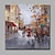 olcso Tájképek-Hang festett olajfestmény Kézzel festett - Landscape Klasszikus Modern Tartalmazza belső keret / Nyújtott vászon