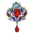 levne Brože-Dámské Brože imitace Diamond Odolné Módní Retro Fialová Duhová Šperky Svatební Párty Zvláštní příležitosti Narozeniny Denní Ležérní