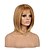 cheap Synthetic Trendy Wigs-Top Quality Ombre Blonde Brown Color Wig Middle Length BOBO Straight Hair Synthetic Wigs