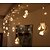 economico Strisce LED-3M Fili luminosi 12 LED 3528 SMD Bianco caldo Colori primari Bianco Natale Decorativo Collagabile 220 V / IP44