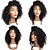 halpa Peruukit ihmisen hiuksista-Aidot hiukset Full Lace Peruukki Bob-leikkaus Otsatukalla tyyli Brasilialainen Kihara Peruukki ja vauvan hiukset Luonnollinen hiusviiva Afro-amerikkalainen peruukki 100% käsinsidottu Naisten Lyhyt