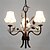 billige Lysekroner-3-Light 54cm Mini Stil Lysekroner Metall Stof Malte Finishes Moderne Moderne 110-120V 220-240V