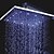 voordelige Led-douchekopppen-Hedendaagse Regendouche Chroom Kenmerk - LED / Regenval, Douchekop