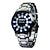 baratos Relógio Desportivo-Homens Relógio Esportivo Calendário / LED / Noctilucente Aço Inoxidável Banda Luxo Preta