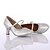 cheap Ballroom Shoes &amp; Modern Dance Shoes-Women&#039;s Latin Shoes Ballroom Shoes Heel Buckle Solid Color Customized Heel Silver White Black Buckle / Indoor / EU40