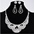 cheap Jewelry Sets-Women&#039;s Rhinestone Alloy Wedding Party Special Occasion Anniversary Engagement Earrings Necklaces Costume Jewelry