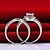 billiga Ringar-Ringar Mode Bröllop Smycken Sterlingsilver Dam Statementringar 1set,5 / 6 / 7 / 8 / 9 / 8½ / 9½ / 4 Silver