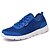 cheap Men&#039;s Athletic Shoes-Men&#039;s Sneakers Flat Heel Comfort Athletic Casual Outdoor Lace-up Tulle Walking Shoes Fall Winter Black / Blue / Gray