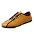 halpa Miesten Oxford-kengät-Miesten Nahka Kevät / Syksy Comfort Oxford-kengät Liukumaton Keltainen / Valkoinen / Tumman sininen / Solmittavat