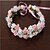 cheap Headpieces-Women&#039;s Foam Headpiece-Wedding Wreaths 1 Piece Pink / White Flower 50cm