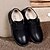 baratos Sapatos Oxford de mulher-Mulheres Mocassins e Slip-Ons Sem Salto Pele Primavera / Outono Preto
