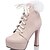 cheap Women&#039;s Heels-Women&#039;s Heels Chunky Heel Feather Synthetic / Patent Leather / Leatherette Walking Shoes Spring / Fall / Winter Black / White / Pink / Wedding / Party &amp; Evening / Dress / Party &amp; Evening