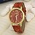 cheap Fashion Watches-Women&#039;s Wrist Watch Quartz Leather Multi-Colored Casual Watch / Analog Ladies Casual Fashion Wood - Black Yellow Khaki
