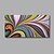 halpa Abstraktit taulut-Hang-Painted öljymaalaus Maalattu - Abstrakti Moderni Kangas / Venytetty kangas