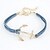 cheap Bracelets-Men&#039;s Women&#039;s Couple&#039;s Chain Bracelet Anchor Personalized Leather Bracelet Jewelry White / Black / Red For Daily Casual Sports