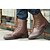 baratos Botas para Homem-Homens sapatos Couro Ecológico Outono Inverno Conforto Botas para Atlético Casual Branco Preto Marron Azul Camel