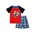 cheap Sets-Toddler Boys&#039; Cartoon Daily Patchwork Short Sleeve Cotton Clothing Set / Sleepwear Red