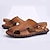 cheap Men&#039;s Sandals-Men&#039;s Sandals Summer Leather Casual Flat Heel Walking