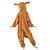 baratos Pijamas Kigurumi-Crianças Pijama kigurumi Canguru Animal Pijamas Macacão Mink Velvet Laranja Cosplay Para Meninos e meninas Pijamas Animais desenho animado Festival / feriado Fantasias / Collant / Pijama Macacão