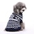 preiswerte Hundekleidung-Katze Hund Pullover Weihnachten Winter Hundekleidung Rot Blau Kostüm Baumwolle Streifen Neujahr XS S M L XL