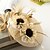 cheap Headpieces-Women&#039;s Flax / Fabric Headpiece-Wedding / Special Occasion Fascinators 1 Piece Clear Round 24cm