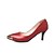 billige Højhælede sko til kvinder-Hæle-KunstlæderDame-Rød Guld-Fritid-Stilethæl