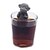 billige Kaffe og te-silikone abe form krus kop løs blad urte Spiece filter te infusionsenheden (tilfældig farve)