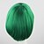 cheap Costume Wigs-Cosplay Costume Wig Synthetic Wig Cosplay Wig Straight Straight Bob Wig Green Synthetic Hair Women‘s Green