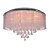 cheap Ceiling Lights-1-Light 60(24&quot;) Crystal Flush Mount Lights Metal Glass Electroplated Modern Contemporary 110-120V / 220-240V / G4