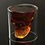 رخيصةأون كاسات الشراب-بارد شفافة الإبداعي الجمجمة مخيفة تصميم رأس الجدة DRINKWARE النبيذ كأس النار الزجاج 250ml الاتحاد