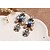 tanie Kolczyki-Modny Postarzane Kryształ Kryształ górski Pozłacane Geometric Shape Tęczowy Biżuteria Na Ślub Impreza Codzienny Casual 1 para